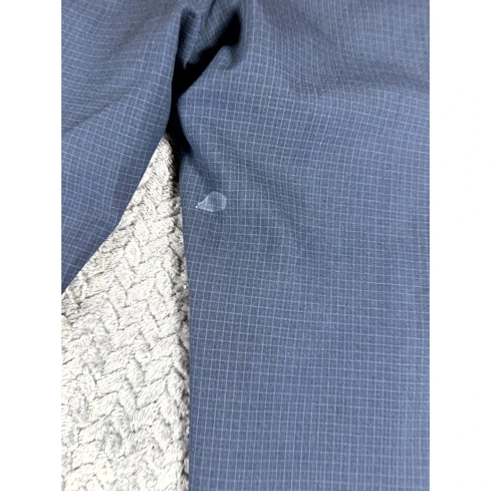 Banana Republic Dress Pants Mens 34x26.5 Blue Check Formal Slim Fit Straight Leg